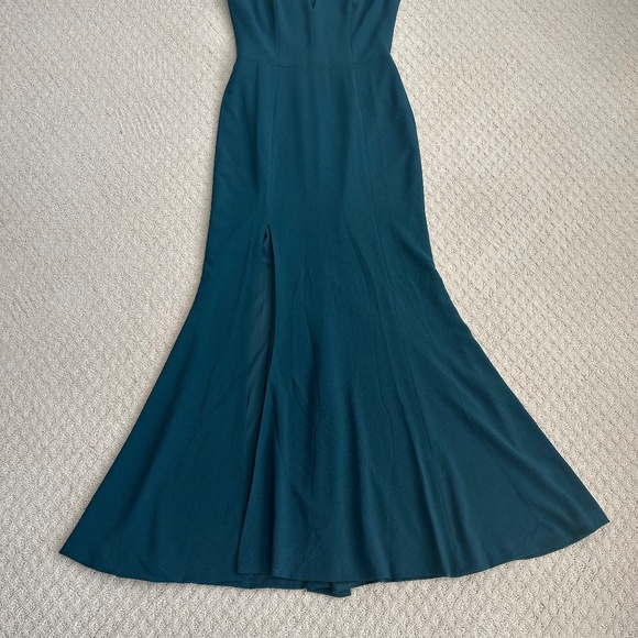 Dress The Population Iris Sleeveless Mermaid Gown New Pine L Holidays Formal - Picture 6 of 15